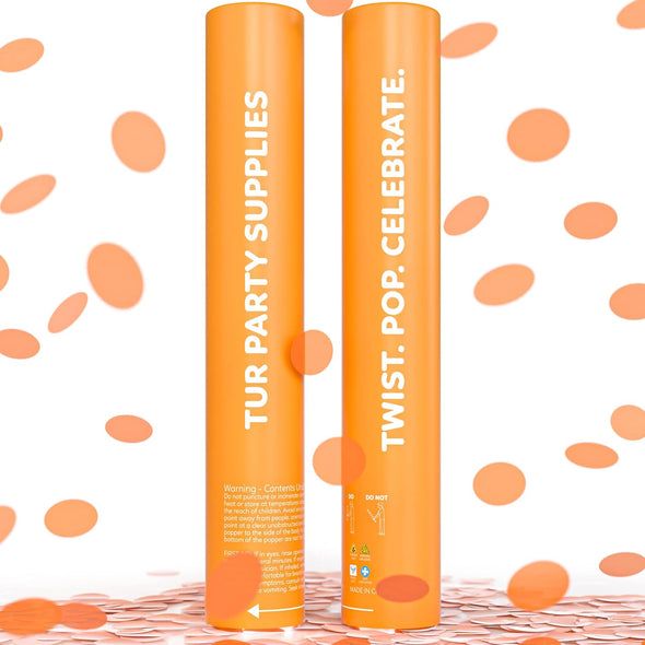 Rainbow Biodegradable Confetti 12&quot; Orange (Each)