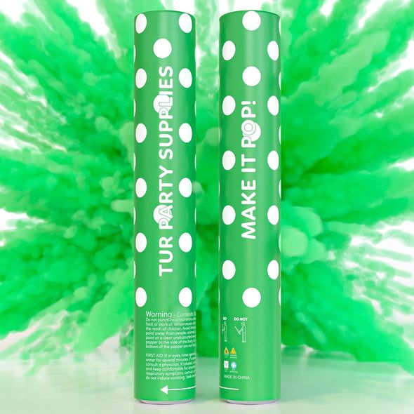Rainbow Biodegradable Powder Cannon 12&quot; Green (Each)