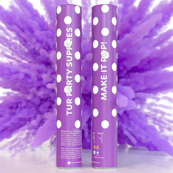 Rainbow Biodegradable Powder Cannon 12&quot; Purple (Each)