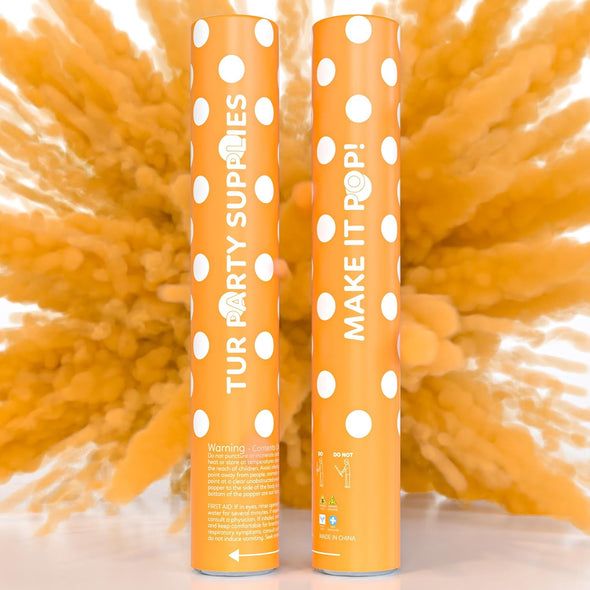 Rainbow Biodegradable Powder Cannon 12&quot; Orange (Each)