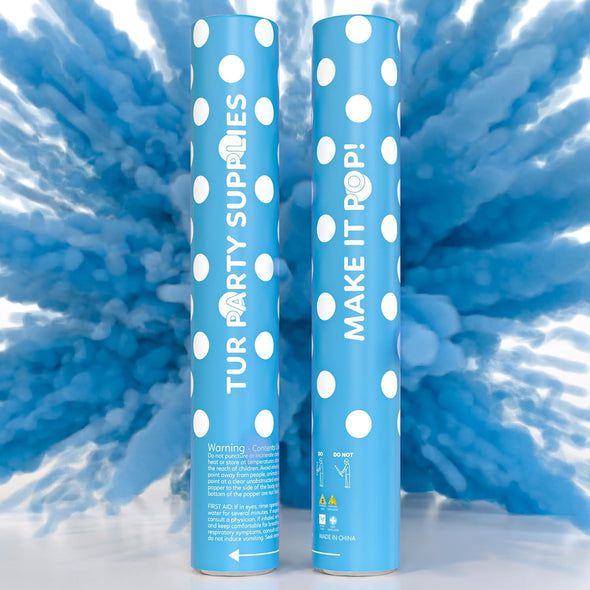 Rainbow Biodegradable Powder Cannon 12&quot; Blue (Each)