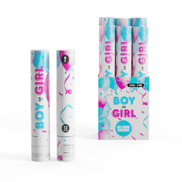 Biodegradable Confetti/Powder 12&quot; Cannon GIRL