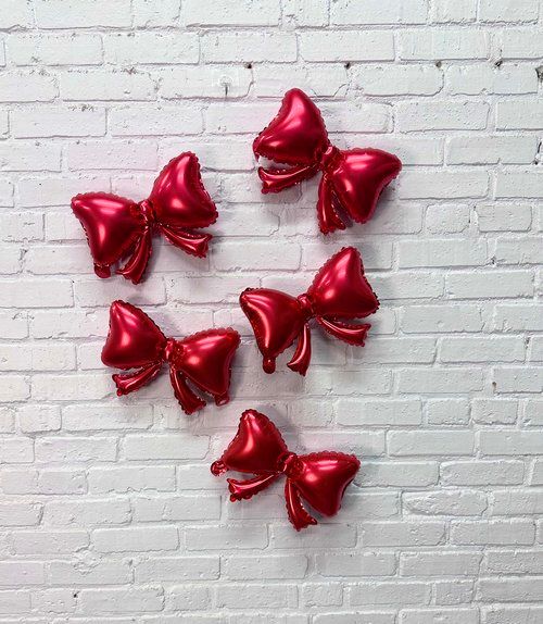 Mini Red Bows 9&quot; (5 per Bag)