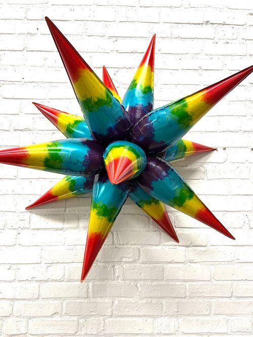 Tie Dye Starburst Balloon 40&quot;