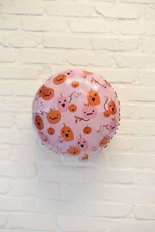 18&quot; Halloween Printed Pumpkin Face Balloon