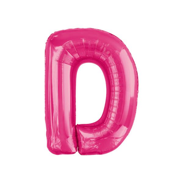 34&quot; Letter D Hot Pink