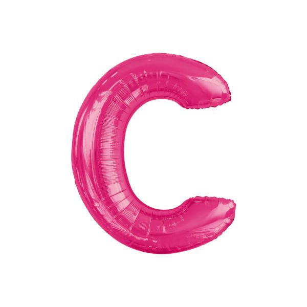 34&quot; Letter C Hot Pink