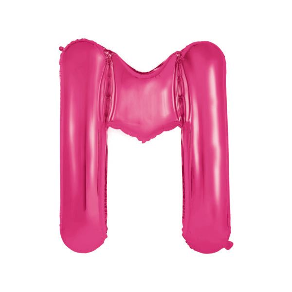 34&quot; Letter M Hot Pink