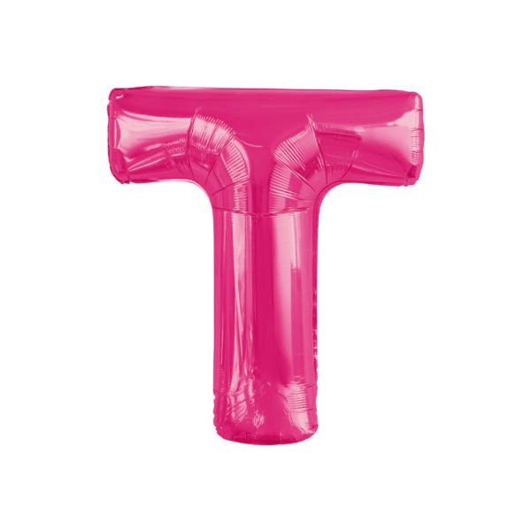 34&quot; Letter T Hot Pink