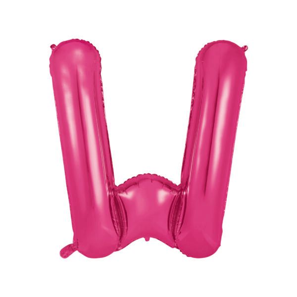 34&quot; Letter W Hot Pink
