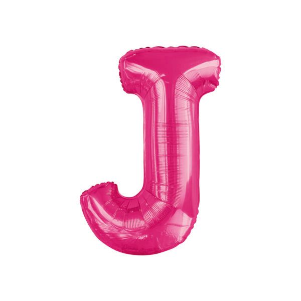 34&quot; Letter J Hot Pink