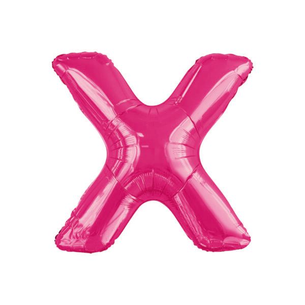 34&quot; Letter X Hot Pink