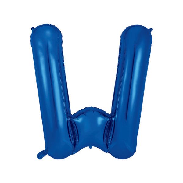 34&quot; Letter W Blue