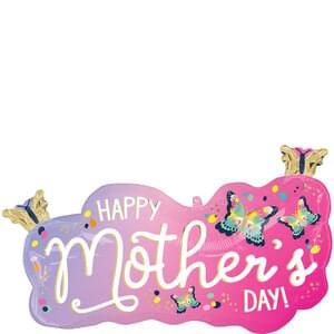 Happy Mother&#39;s Day Vibrant Flutters Super shape