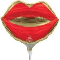 Red Kissey Lips Mini Shape