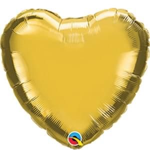 Gold Micro 4&quot; Heart
