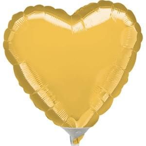 Gold Heart 9&quot; Mini