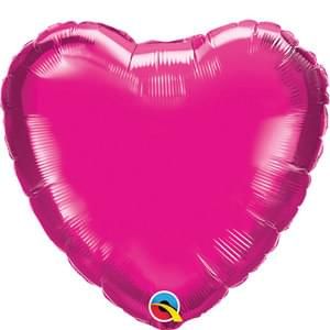 Magenta Heart 9&quot; Mini