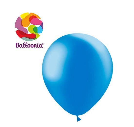 Balloonia 12&quot; Metallic Blue (50 Per Bag)