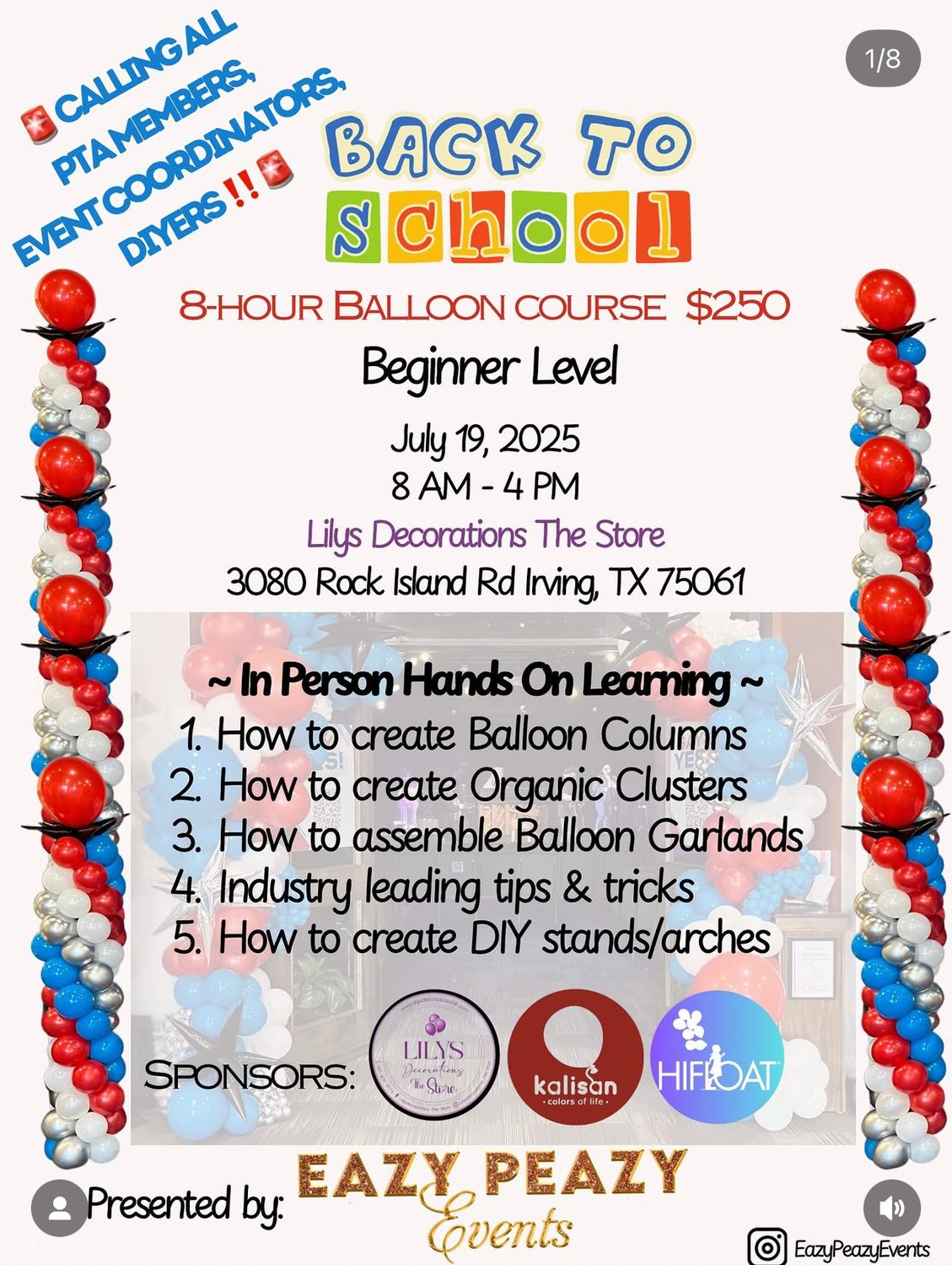 July 19 2025  EazyPeazyEvents  Beginner Level