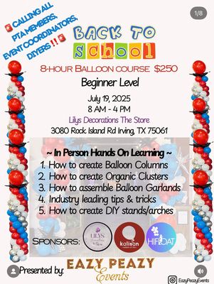 July 19 2025  EazyPeazyEvents  Beginner Level