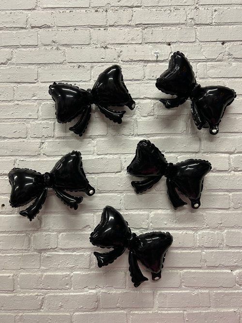 Mini Black Bows 9&quot; (5 per Bag)
