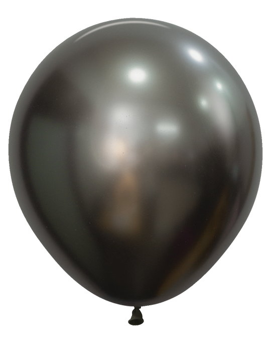 18&quot; Sempertex Silk Midnight Gray (6 Per Bag)