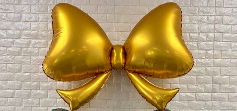 Gold Bow Balloon 40&quot;