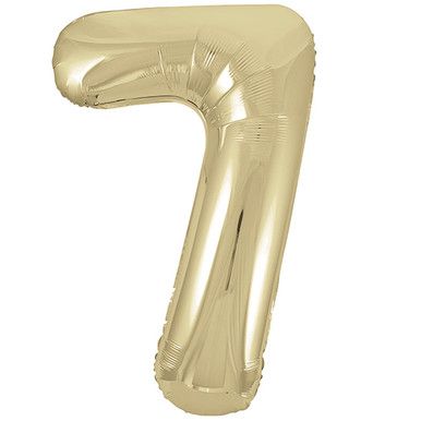 34&quot; Number 7 White Gold Champagne