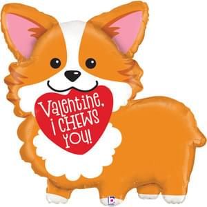 35" Valentine Corgi Dog Super Shape