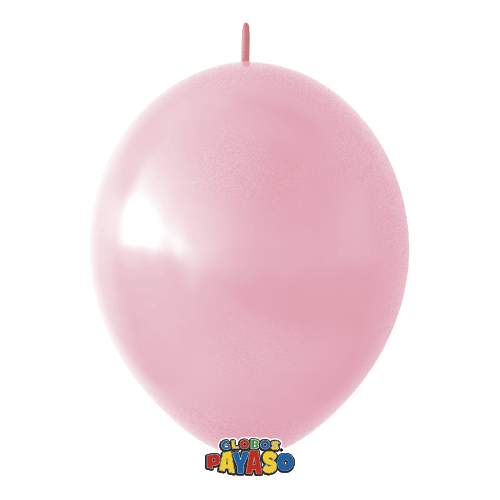 Globos Payaso 12" Linking Decorator Pink (50 Per Bag)