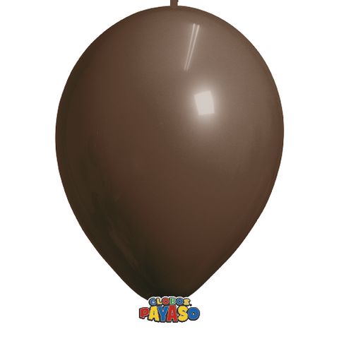 Globos Payaso 12" Linking Decorator Brown (50 Per Bag)