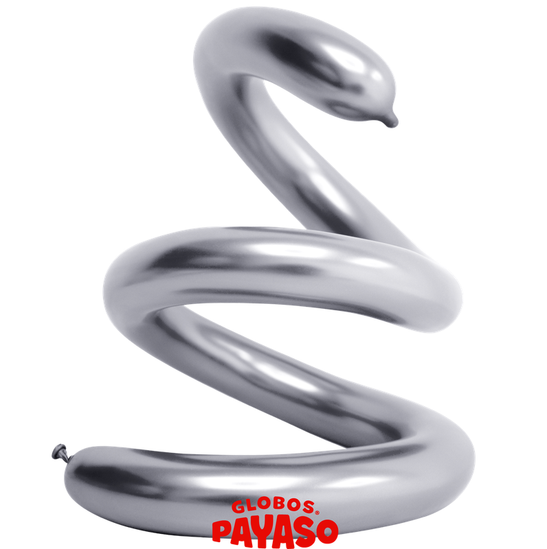 Globos Payaso 270 Platinum Reflex Silver (100 Per Bag)