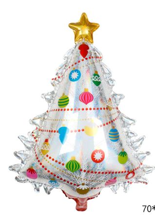 White Tree Foil Balloon 31"