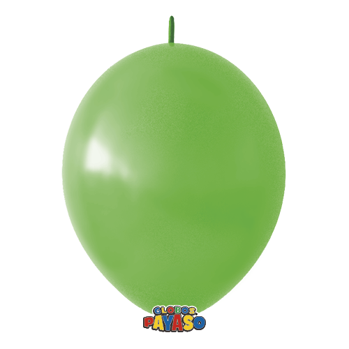 Globos Payaso 12" Linking Decorator Lime Green (50 Per Bag)