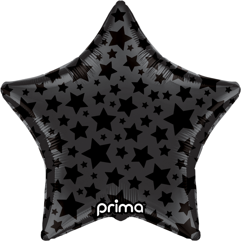 18" Star Black Shiny &amp; Matte Stars