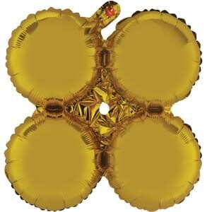 30" Chrome Gold Quad