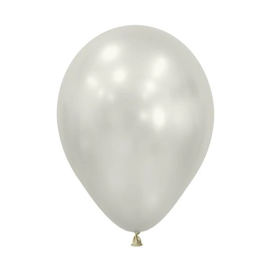 12" Sempertex Silk Oyster White Pearl ( 50 Per Bag)