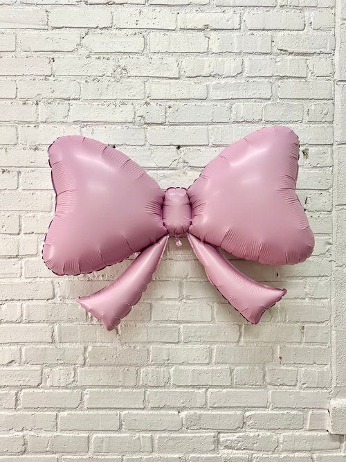 Pink Bow Balloon 40"