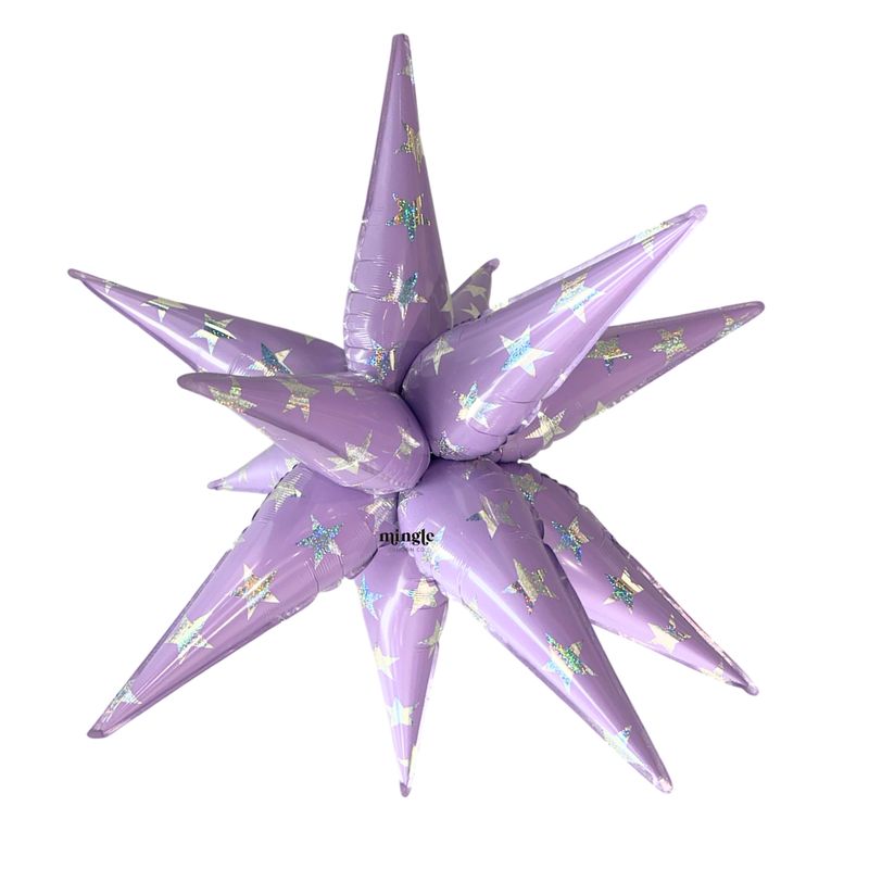 Charmed: Purple Sparkle Starburst 40"