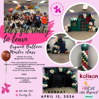 Our Very Own Lilys Hands On MasterClass April 12 2026