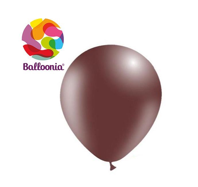 Balloonia 12" Chocolate (50 Per Bag)