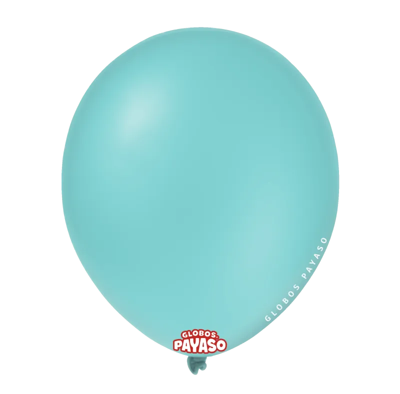 Globos Payaso 5" Aqua Blue (100 Per Bag)
