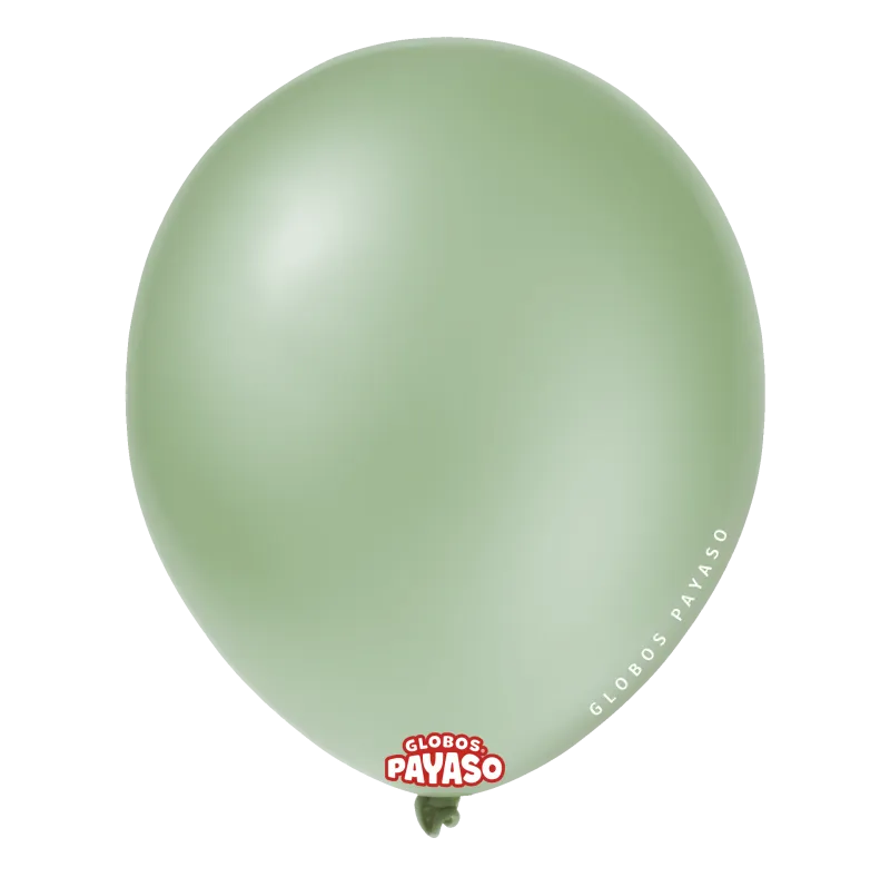Globos Payaso 5" Eucalyptus (100 Per Bag)