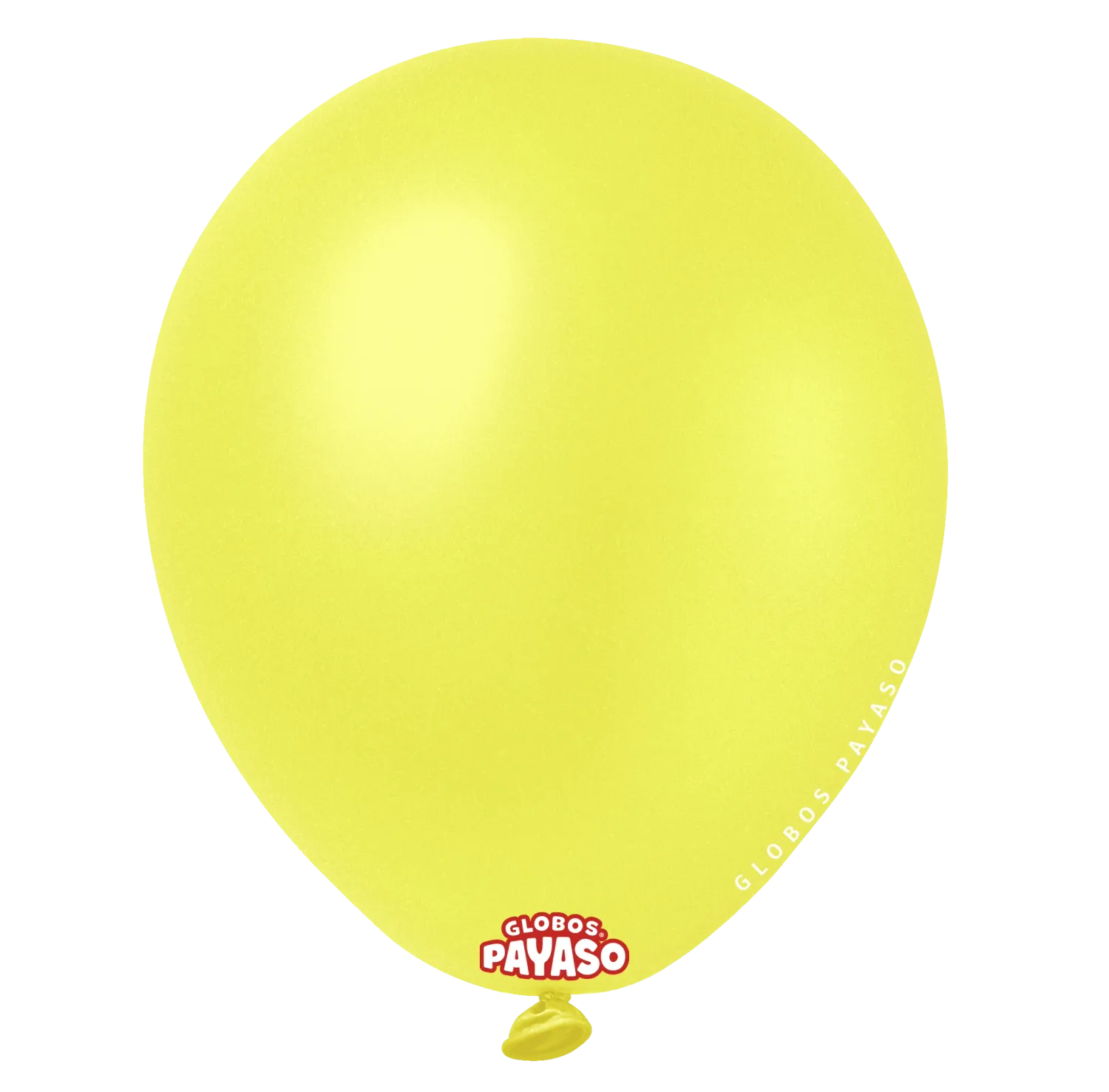 Globos Payaso 12" Metallic Yellow (50 Per Bag)