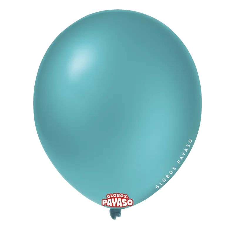 Globos Payaso 12" Teal Green (50 Per Bag)