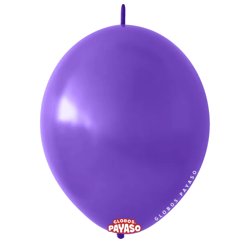Globos Payaso 12" Linking Violet (50 Per Bag