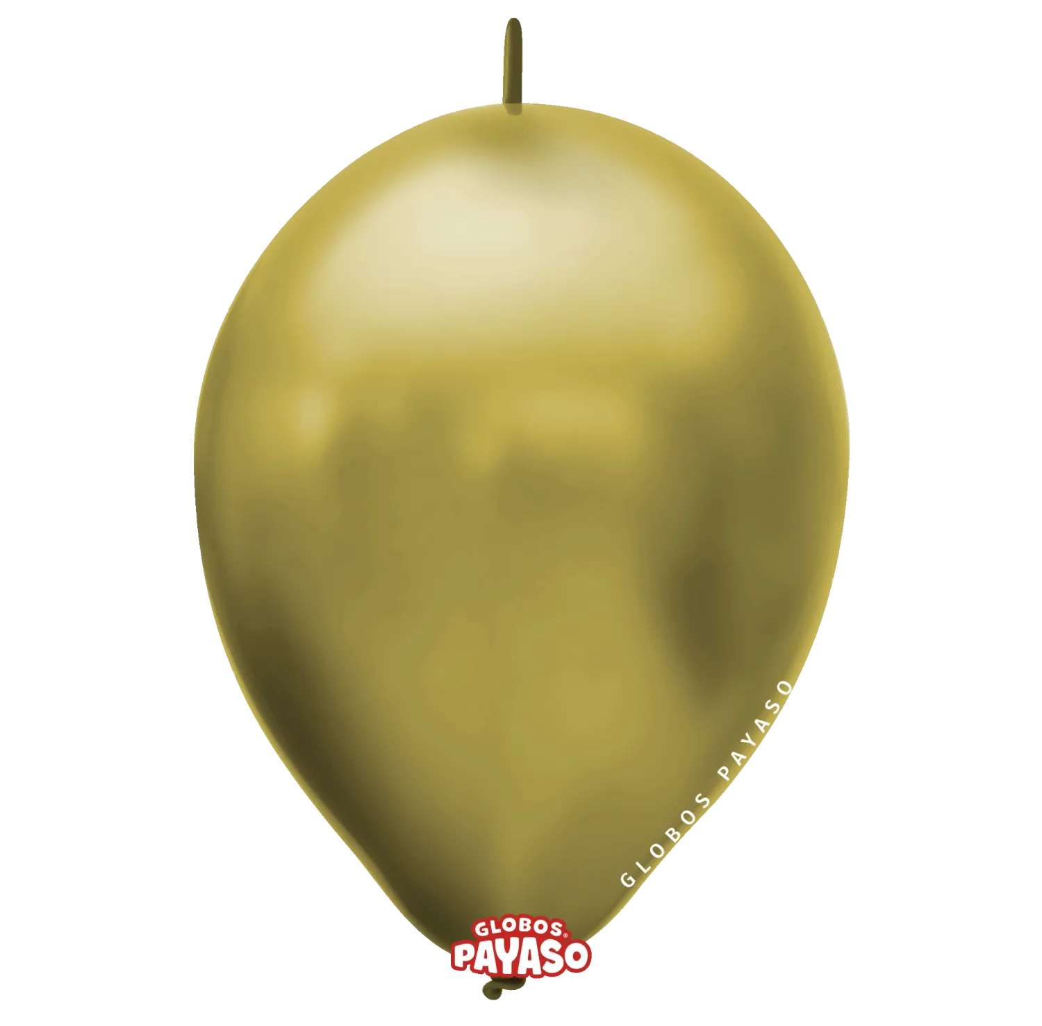 Globos Payaso 12" Linking Metallic Gold (50 Per Bag