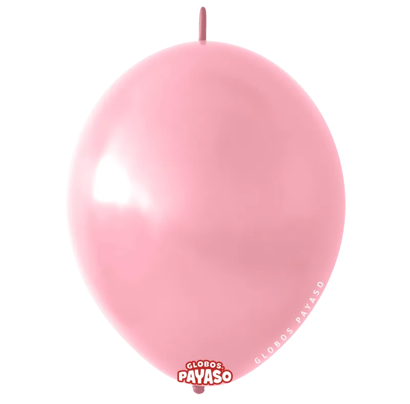 Globos Payaso 12" Linking Pastel Designer Pink (50 Per Bag