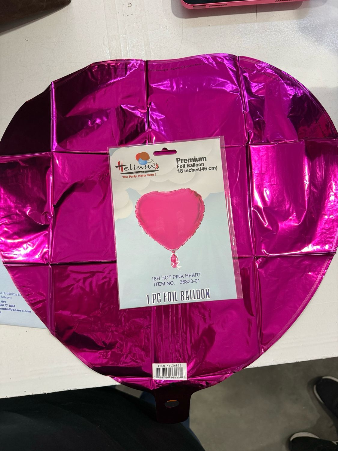 18” Metallic Heart